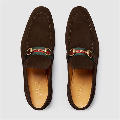 brown gucci loafers suede|gucci horsebit suede loafer.